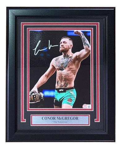 Conor McGregor Signed Framed 8x10 UFC Photo BAS BJ48813