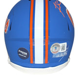 Fred Taylor Autographed Florida Gators blue mini helmet BAS 40088