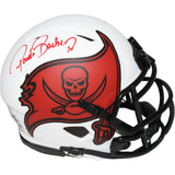 Ronde Barber Signed Tampa Bay Buccaneers Lunar Mini Helmet Beckett 42359