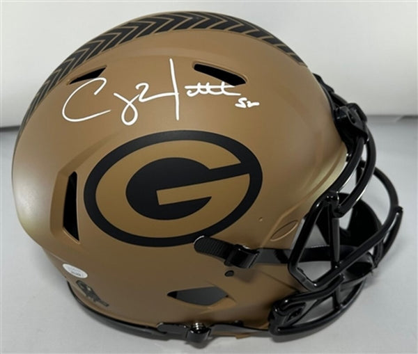 Packers CLAY MATTHEWS Signed Full Size Riddell Authentic STS II Helmet AUTO JSA