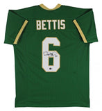 Jerome Bettis Signed Notre Dame Fighting Irish Kelly-Green Jersey (Beckett)