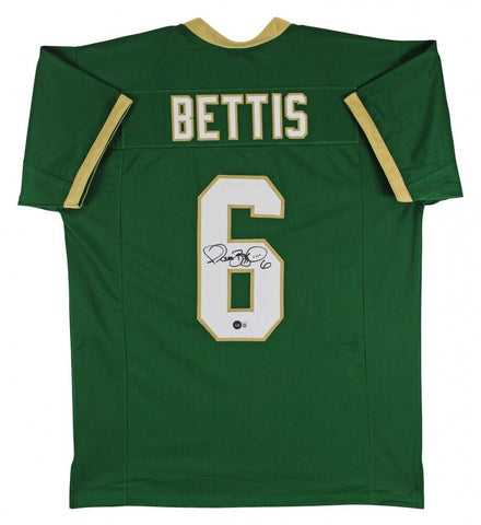 Jerome Bettis Signed Notre Dame Fighting Irish Kelly-Green Jersey (Beckett)