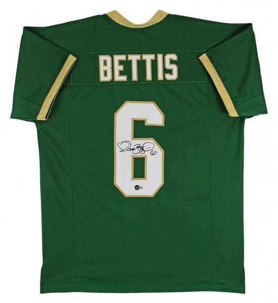 Jerome Bettis Signed Notre Dame Fighting Irish Kelly-Green Jersey (Beckett)