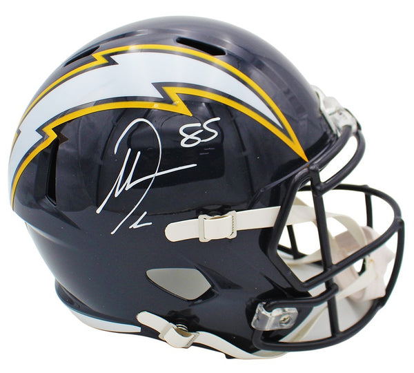 Antonio Gates Signed Los Angeles Chargers Speed Full Size Alternate Navy Helmet