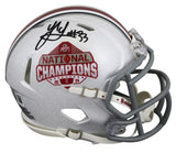 Ohio State Jack Sawyer Signed 2024 National Champs Speed Mini Helmet BAS Witness