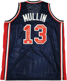 TEAM USA CHRIS MULLIN AUTOGRAPHED BLUE JERSEY DREAM TEAM BECKETT WITNESS 232597