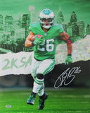 Saquon Barkley Philadelphia Eagles Autographed 16x20 Photo PSA/DNA 203744