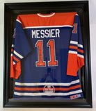 Mark Messier Autographed Edmonton Oilers Hockey CCM Jersey in Shadowbox UDA COA