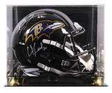 Ravens Ray Lewis & Ed Reed Signed Full Size Speed Rep Helmet W/ Case BAS Witness