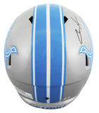 Lions Aidan Hutchinson Signed 2024 Full Size Speed Rep Helmet BAS Witnessed