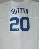 Dodgers DON SUTTON #20 Signed Custom White Jersey AUTO w/ HOF '98 - JSA