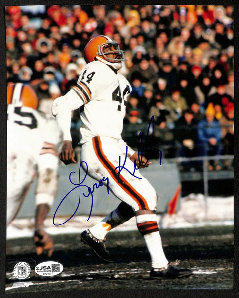 LeRoy Kelly HOF Signed/Autographed 8x10 Photo Cleveland Browns JSA 199338