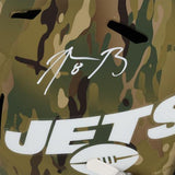 Aaron Rodgers New York Jets Autographed Riddell Camo Speed Replica Helmet