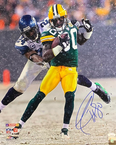 Packers DONALD DRIVER Signed 16x20 Photo #7 AUTO - SB XLV Champ - Career Leader