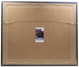 Larry Bird Signed Framed 16x20 Boston Celtics Magic Johnson Photo JSA