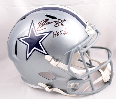 Drew Pearson Autographed Dallas Cowboys F/S Speed Helmet w/ HOF- Beckett W Holo