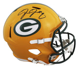 Packers Josh Jacobs Authentic Signed Full Size Speed Rep Helmet BAS Witnessed