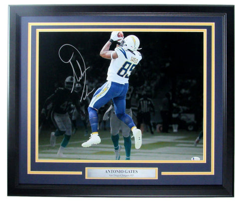 Antonio Gates San Diego Chargers Signed/Auto 16x20 Photo Framed Beckett 158963