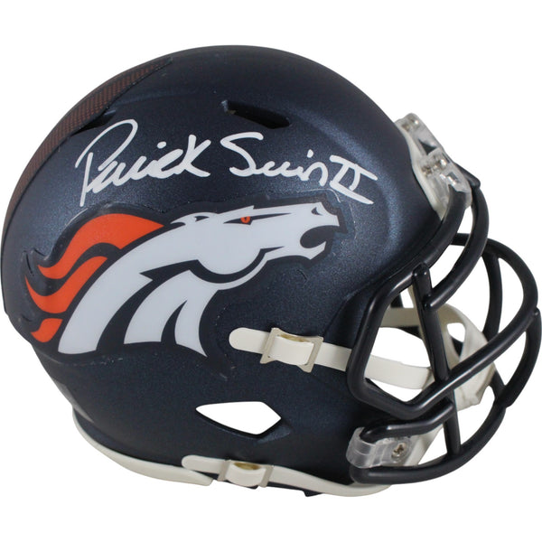 Patrick Surtain Autographed/Signed Denver Broncos Spd Mini Helmet Beckett 49862