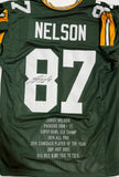 JORDY NELSON - Packers Signed Custom Replica Green Stats Jersey AUTO - JSA