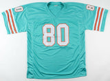 Marv Fleming Signed Miami Dolphins Teal Jersey (JSA COA) 4xSuper Bowl Champion