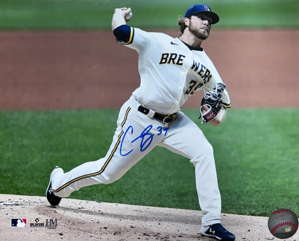 Brewers 2021 CY Young Pitcher CORBIN BURNES #39 Signed 8x10 Photo #11 AUTO -