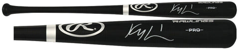 Kyle Lewis Signed Rawlings Pro Black Baseball Bat - (FANATICS COA)
