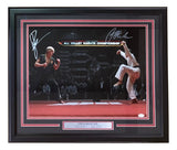 Ralph Macchio William Zabka Signed Framed 16x20 Karate Kid Face Off Photo JSA