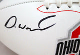 Denzel Ward Autographed Ohio State Buckeyes Logo Football-Beckett W Hologram