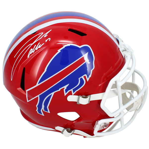 Josh Allen Autographed Buffalo Bills 1987-01 Throwback Full Size Helmet Beckett