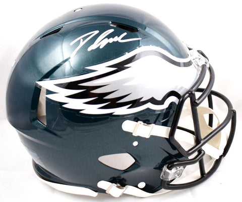 D'Andre Swift Autographed Eagles F/S Speed Authentic Helmet- Beckett W Hologram