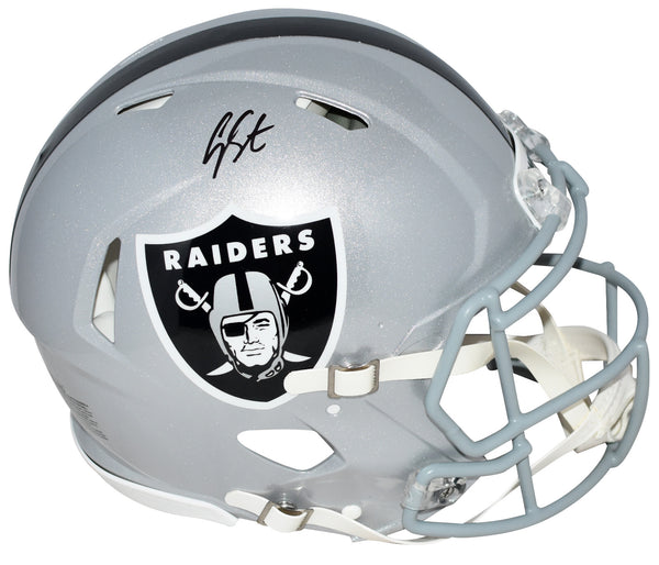 GENO SMITH AUTOGRAPHED LAS VEGAS RAIDERS AUTHENTIC SPEED HELMET BECKETT