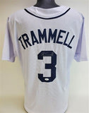 Alan Trammell Signed Tigers Jersey (JSA COA) 19 Year Detroit Shortstop 1977-1996