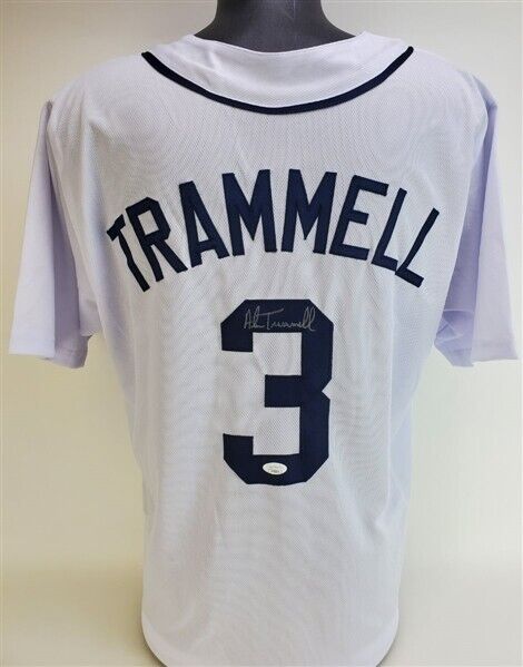 Alan Trammell Signed Tigers Jersey (JSA COA) 19 Year Detroit Shortstop 1977-1996