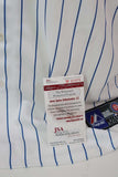 Ernie Banks Chicago Cubs Autographed Majestic Jersey JSA COA