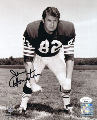Jim Houston Autographed B/W 8x10 Photo Cleveland Browns JSA