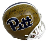 Johnny Majors CHOF Signed/Inscr Full Size Replica Football Helmet Pitt 213074