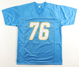 Joe Alt Signed San Diego Chargers Jersey (Beckett) 2024 #5 Overall Draft Pk / OT