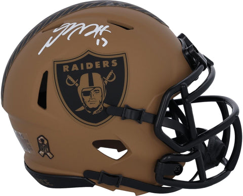 Signed Davante Adams Raiders Mini Helmet