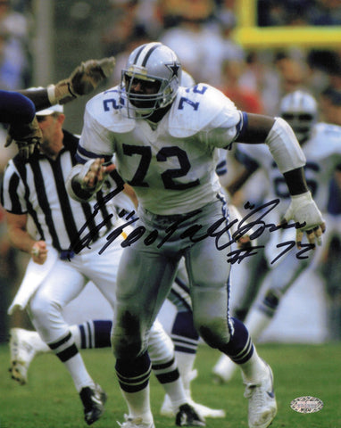 Ed "Too Tall" Jones Autographed Signed 8x10 Photo Dallas Cowboys MCS Holo #87477