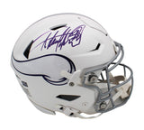 Adrian Peterson Signed Minnesota Speed Flex Authentic Alternate White NFL Helmet