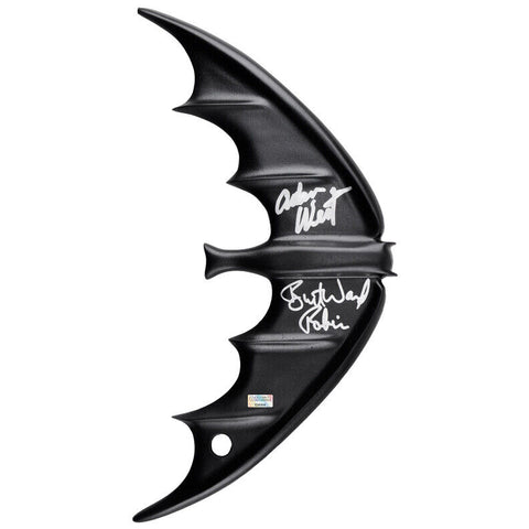 Adam West Burt Ward Autographed Classic 1966 Batman 1:1 Screen Accurate Batarang