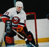 Billy Smith Signed New York Islanders Jersey (JSA COA) 4xStanley Cup Champ