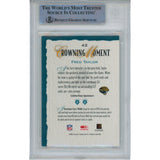 Fred Taylor Autographed 2002 Gridiron Kings 42 Slab Trading Card Beckett 47942