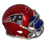 Tom Brady Autographed Patriots Flash Speed Mini Helmet w/ Visor Fanatics