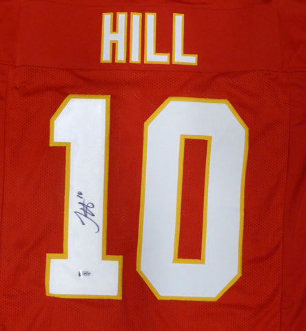Kansas City Chiefs Tyreek Hill Autographed Red Jersey Beckett BAS QR #G60268