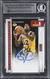 Larry Bird & Magic Johnson Signed 2009 Classics Silver #1 #100/250 Card BAS Slab