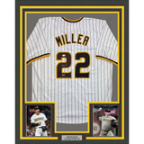 Framed Autographed/Signed Mason Miller 35x39 San Diego Pin Jersey JSA COA