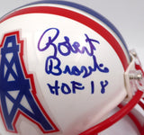 Robert Brazile Autographed Oilers Mini Helmet "HOF 18" TriStar Holo #7782500