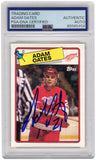 Adam Oates Signed Detroit Red Wings 1988 Topps Hockey Trading Card #161 - (PSA)